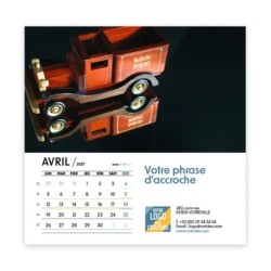 Calendrier chevalet carré (15x15 cm) personnalisé - nominatif Objets