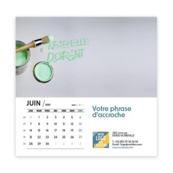 Calendrier chevalet carré (15x15 cm) personnalisé - nominatif Objets
