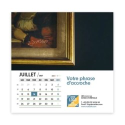 Calendrier chevalet carré (15x15 cm) personnalisé - nominatif Objets