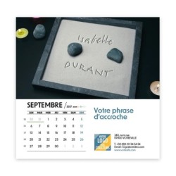 Calendrier chevalet carré (15x15 cm) personnalisé - nominatif Objets