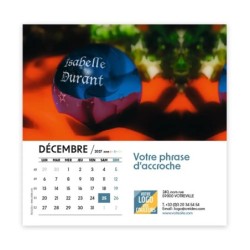 Calendrier chevalet carré (15x15 cm) personnalisé - nominatif Objets