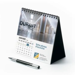 Calendrier chevalet carré (15x15 cm) personnalisé - nominatif Décor