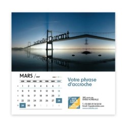 Calendrier chevalet carré (15x15 cm) personnalisé - nominatif Décor