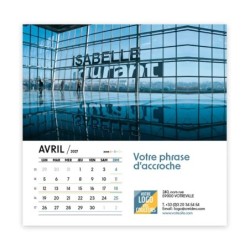 Calendrier chevalet carré (15x15 cm) personnalisé - nominatif Décor