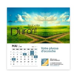 Calendrier chevalet carré (15x15 cm) personnalisé - nominatif Décor