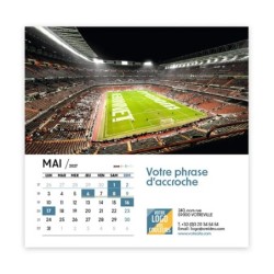 Calendrier chevalet carré (15x15 cm) personnalisé - nominatif Méga