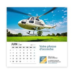 Calendrier chevalet carré (15x15 cm) personnalisé - nominatif Méga