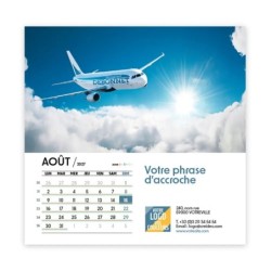 Calendrier chevalet carré (15x15 cm) personnalisé - nominatif Méga
