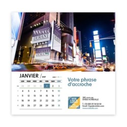 Calendrier chevalet carré (15x15 cm) personnalisé - nominatif Urbain