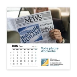 Calendrier chevalet carré (15x15 cm) personnalisé - nominatif Urbain