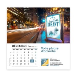Calendrier chevalet carré (15x15 cm) personnalisé - nominatif Urbain