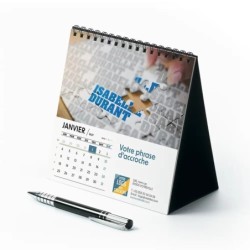 Calendrier chevalet carré (15x15 cm) personnalisé - nominatif Entreprise