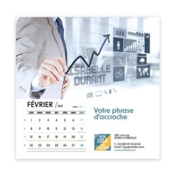 Calendrier chevalet carré (15x15 cm) personnalisé - nominatif Entreprise