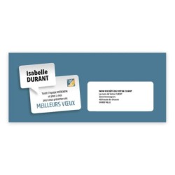 Calendrier chevalet horizontal (23x10 cm) personnalisé - nominatif Matière