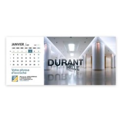 Calendrier chevalet horizontal (23x10 cm) personnalisé - nominatif Décor