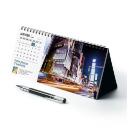 Calendrier chevalet horizontal (23x10 cm) personnalisé - nominatif Urbain