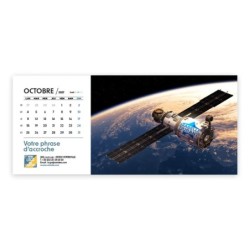 Calendrier chevalet horizontal (23x10 cm) personnalisé - nominatif Urbain