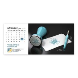 Calendrier chevalet horizontal (23x10 cm) personnalisé - nominatif Entreprise