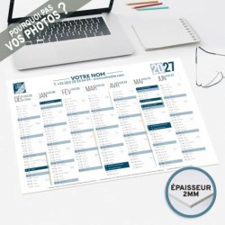 Calendrier bancaire A3 rigide personnalisé - 14 mois