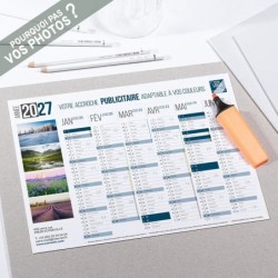 Calendrier bancaire A4 souple personnalisé - Classique