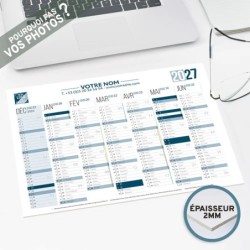 Calendrier bancaire A4 rigide personnalisé - 14 mois