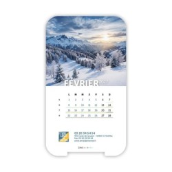 Calendrier support téléphone personnalisé - Visiocal Nature