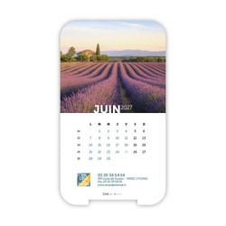 Calendrier support téléphone personnalisé - Visiocal Nature