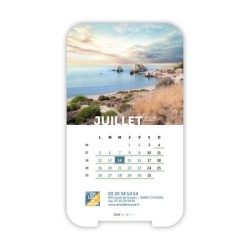 Calendrier support téléphone personnalisé - Visiocal Nature