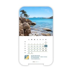 Calendrier support téléphone personnalisé - Visiocal Nature