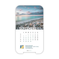 Calendrier support téléphone personnalisé - Visiocal Nature