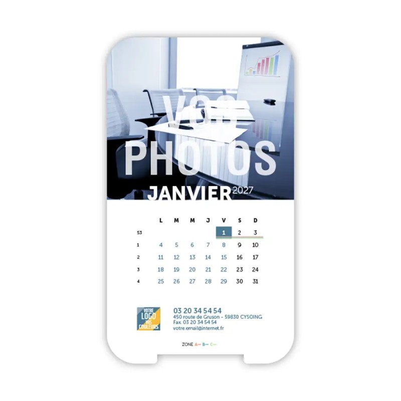 Calendrier support téléphone personnalisé - Visiocal Vos photos