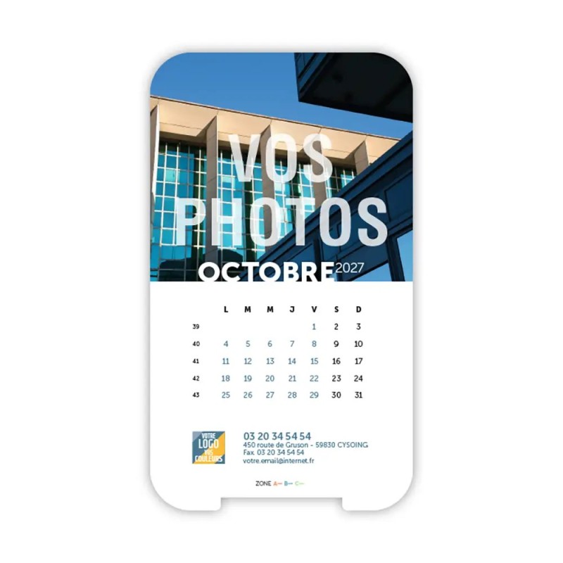 Calendrier support téléphone personnalisé - Visiocal Vos photos