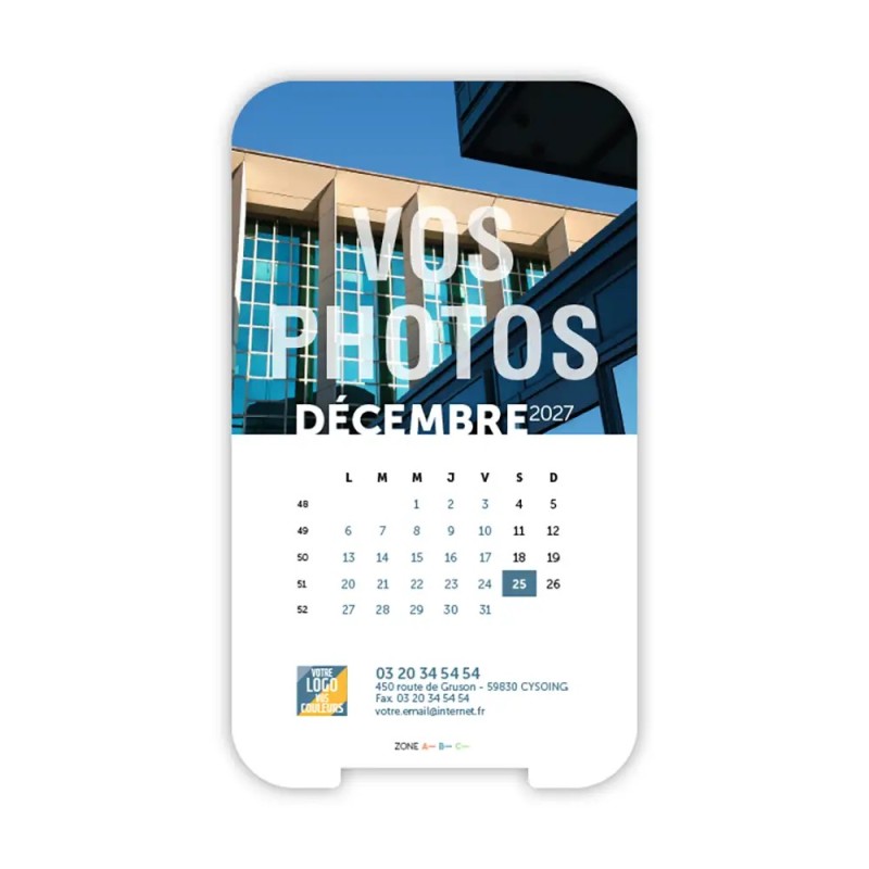 Calendrier support téléphone personnalisé - Visiocal Vos photos