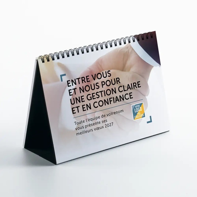 Calendrier chevalet A5 (21x15 cm) personnalisé - Comptable