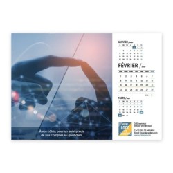 Calendrier chevalet A5 (21x15 cm) personnalisé - Comptable