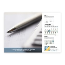 Calendrier chevalet A5 (21x15 cm) personnalisé - Comptable
