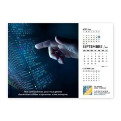 Calendrier chevalet A5 (21x15 cm) personnalisé - Comptable
