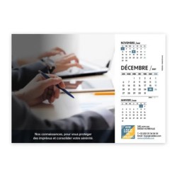 Calendrier chevalet A5 (21x15 cm) personnalisé - Comptable