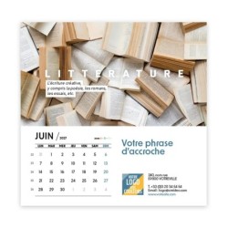 Calendrier chevalet carré (15x15 cm) personnalisé - Arts