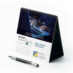 Calendrier chevalet carré (15x15 cm) personnalisé - Comptable