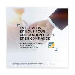 Calendrier chevalet carré (15x15 cm) personnalisé - Comptable