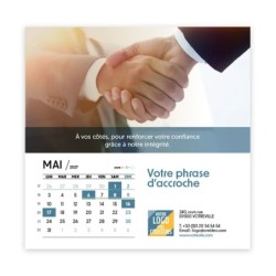 Calendrier chevalet carré (15x15 cm) personnalisé - Comptable
