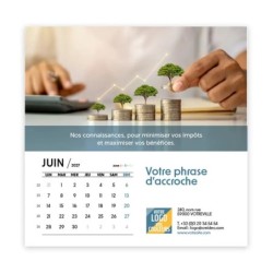 Calendrier chevalet carré (15x15 cm) personnalisé - Comptable