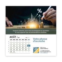 Calendrier chevalet carré (15x15 cm) personnalisé - Comptable