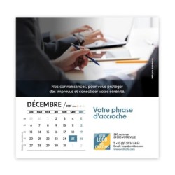 Calendrier chevalet carré (15x15 cm) personnalisé - Comptable