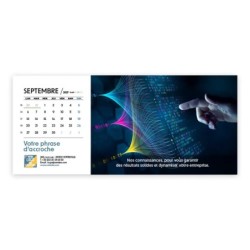 Calendrier chevalet horizontal (23x10 cm) personnalisé - Comptable