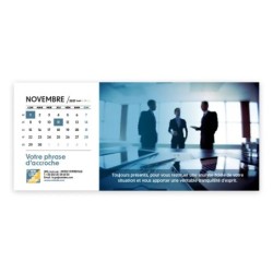 Calendrier chevalet horizontal (23x10 cm) personnalisé - Comptable