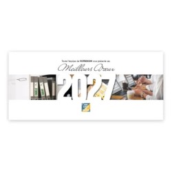 Calendrier chevalet horizontal (23x10 cm) personnalisé - nominatif Mon Bureau