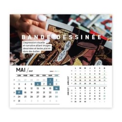 Calendrier chevalet intégral (15x18 cm) personnalisé - Arts
