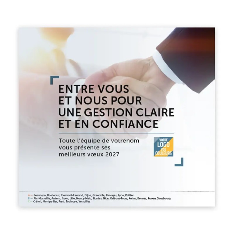Calendrier chevalet intégral (15x18 cm) personnalisé - Comptable